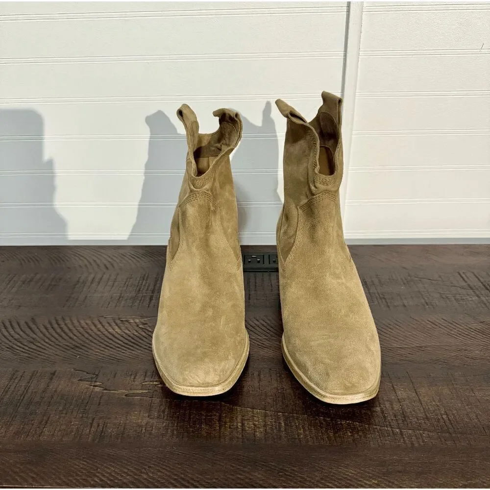 Pedro Garcia Bristol Suede Cowboy Booties